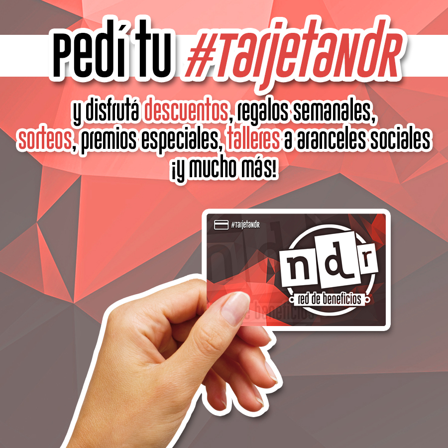 Pedí tu Tarjeta NdR