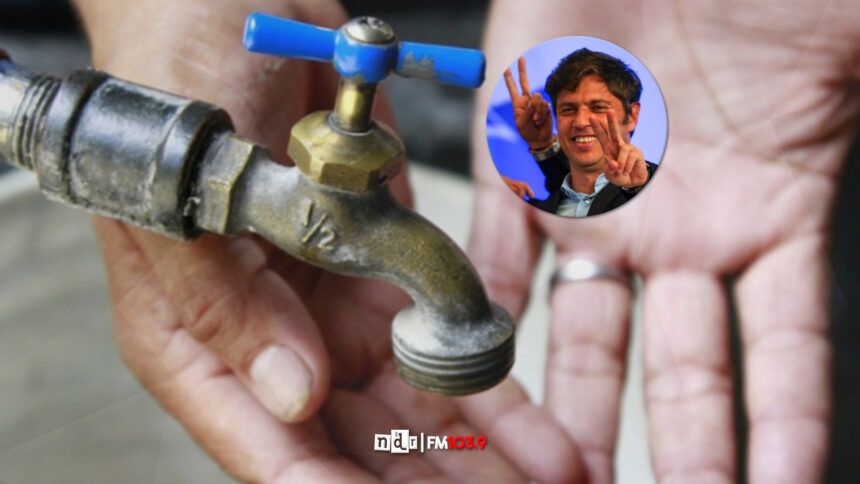 Sin agua Kicillof